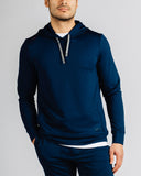 Micro Terry Hoodie - Rhone - Navy