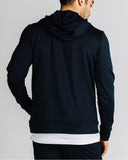 Micro Terry Hoodie - Rhone - Black - Back