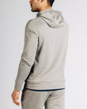 Micro Terry Hoodie - Rhone - Light Gray Marle - Back