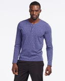 Space Dye Henley LS - Sale